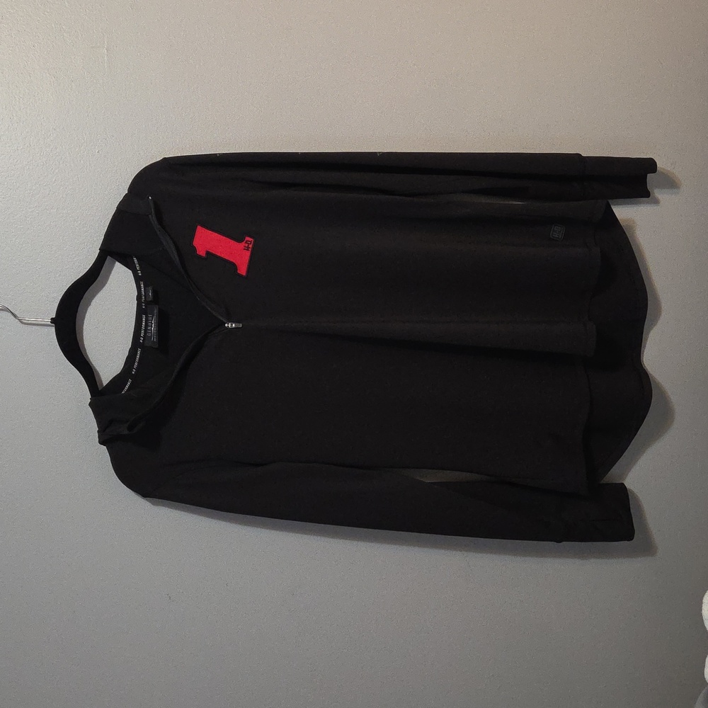 Harley-Davidson Black Hoodie with Red Number Detail
